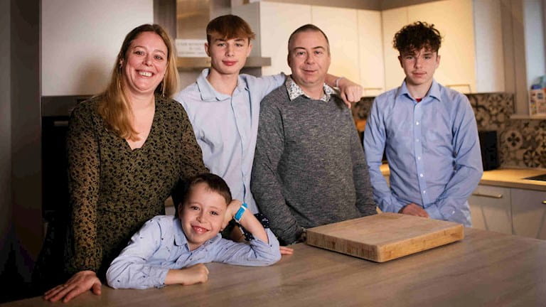 Elke avec sa famille