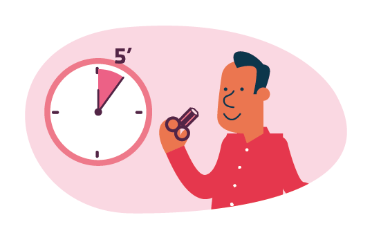 Étape 6: Attendez 5 minutes.