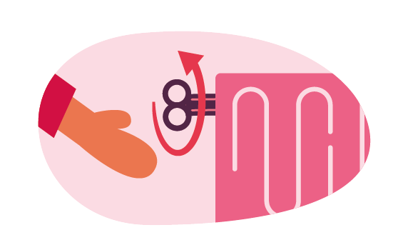 Étape 8: À l'aide de la clé de ventilation ou d'un tournevis, ouvrez la vanne sur le côté du radiateur.