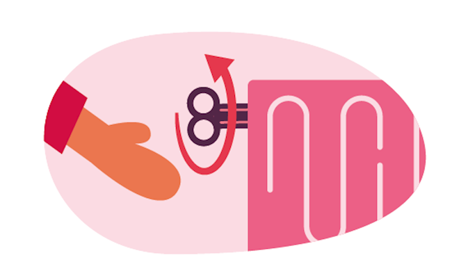 Stap 8: Draai met het ontluchtingssleuteltje of een schroevendraaier het ventiel aan de zijkant van de radiator open.