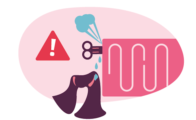 Stap 9: Hou een doekje bij het ventiel om het vocht op te vangen. Let op, het water is heet.