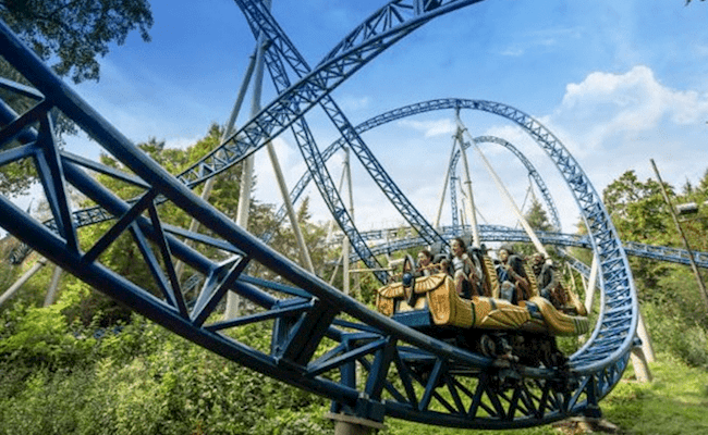 Les attractions de Plopsaland fonctionnent à l'énergie verte.
