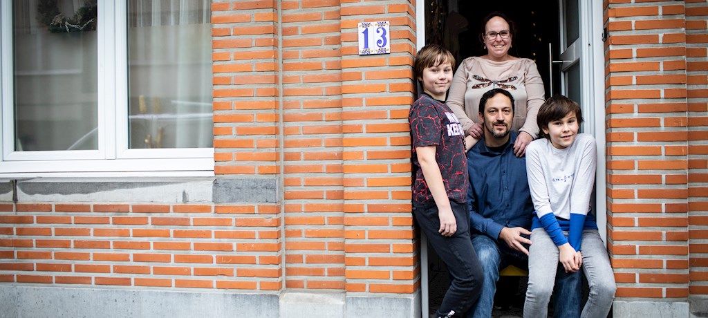 David met zijn gezin