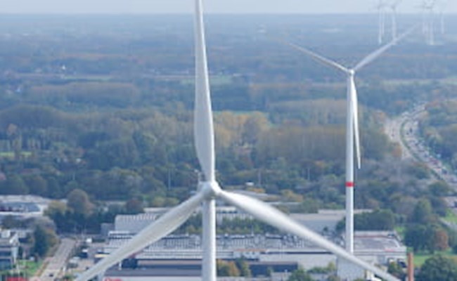 Wind referentie turnhout, twee molens zichtbaar