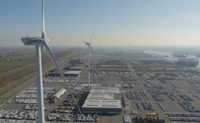 Wind referentie Zeebrugge, luchtfoto